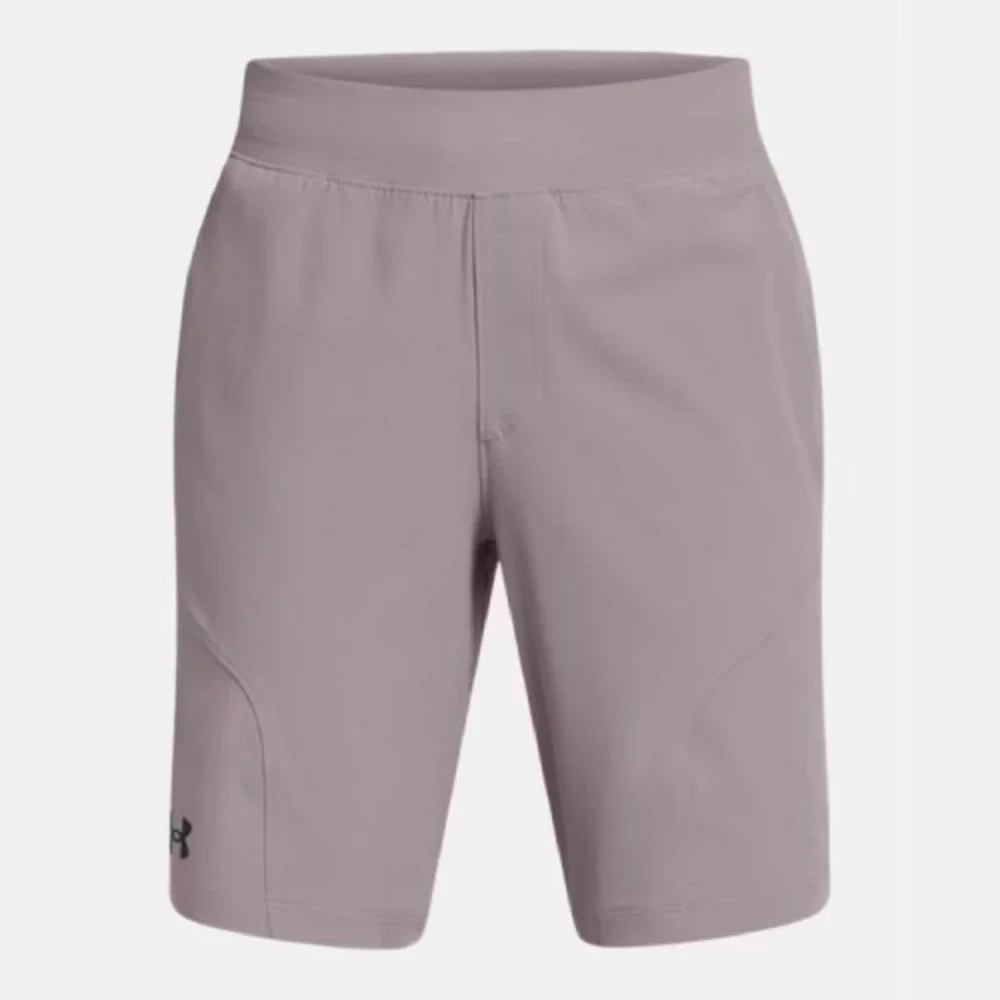 Under Armour Unstoppable Shorts Youth Large Taupe 4-Way Stretch